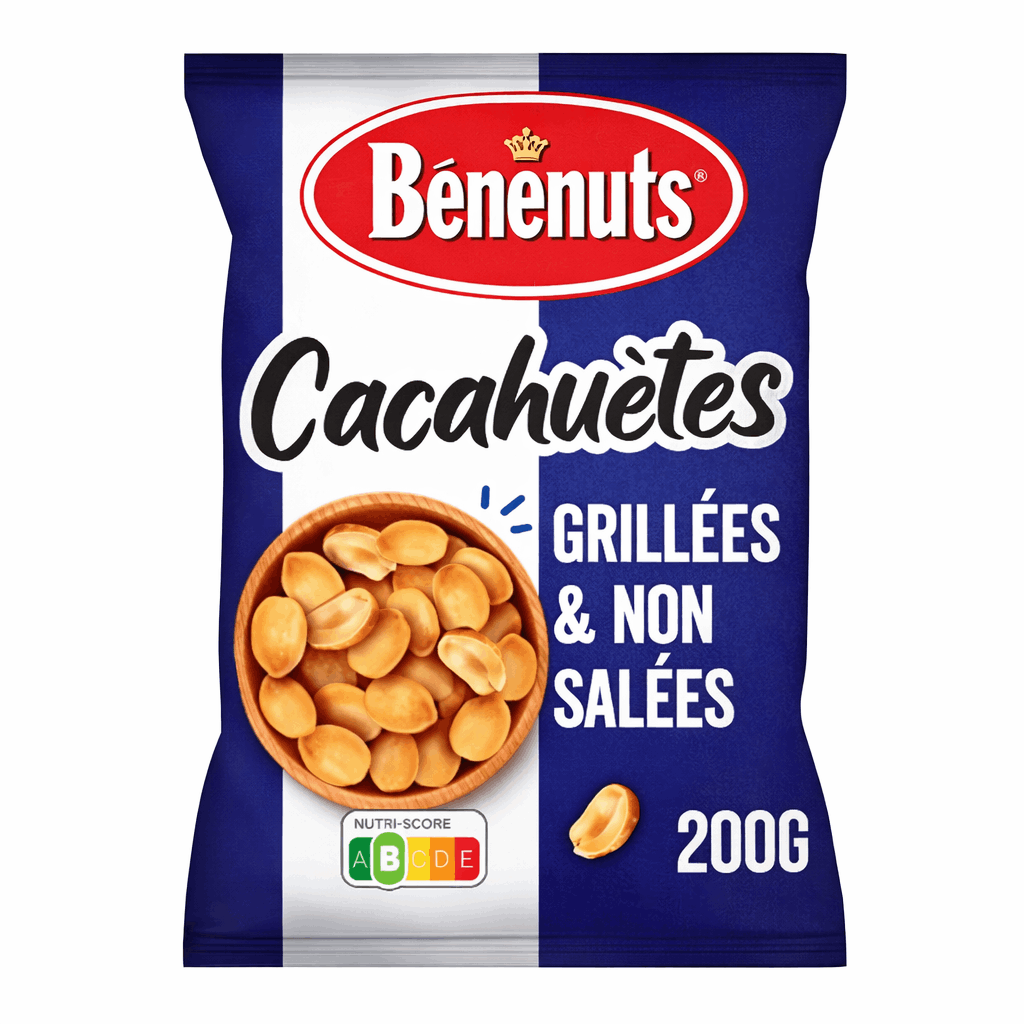 BÉNÉNUTS grillées à sec et non salées